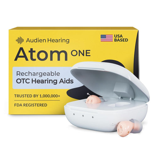 Audien Atom ONE – Adult Sound Amplification Earbuds