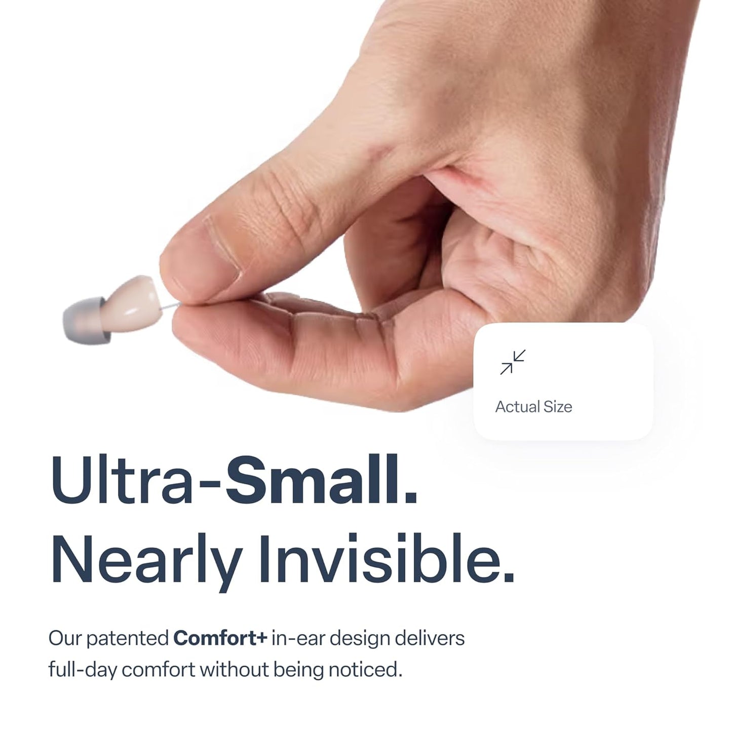 Audien Atom ONE – Adult Sound Amplification Earbuds